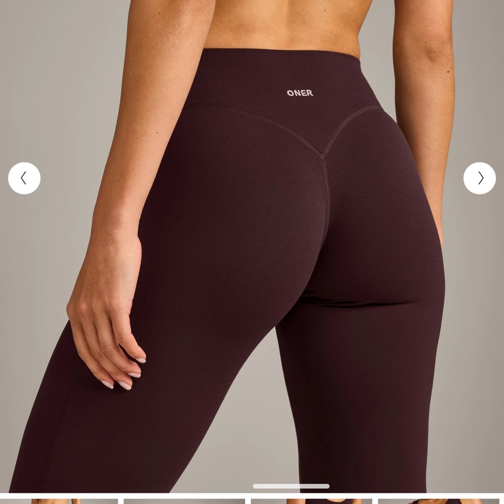 High-Waist Butt-Lift Leggings in Deep Burgundy